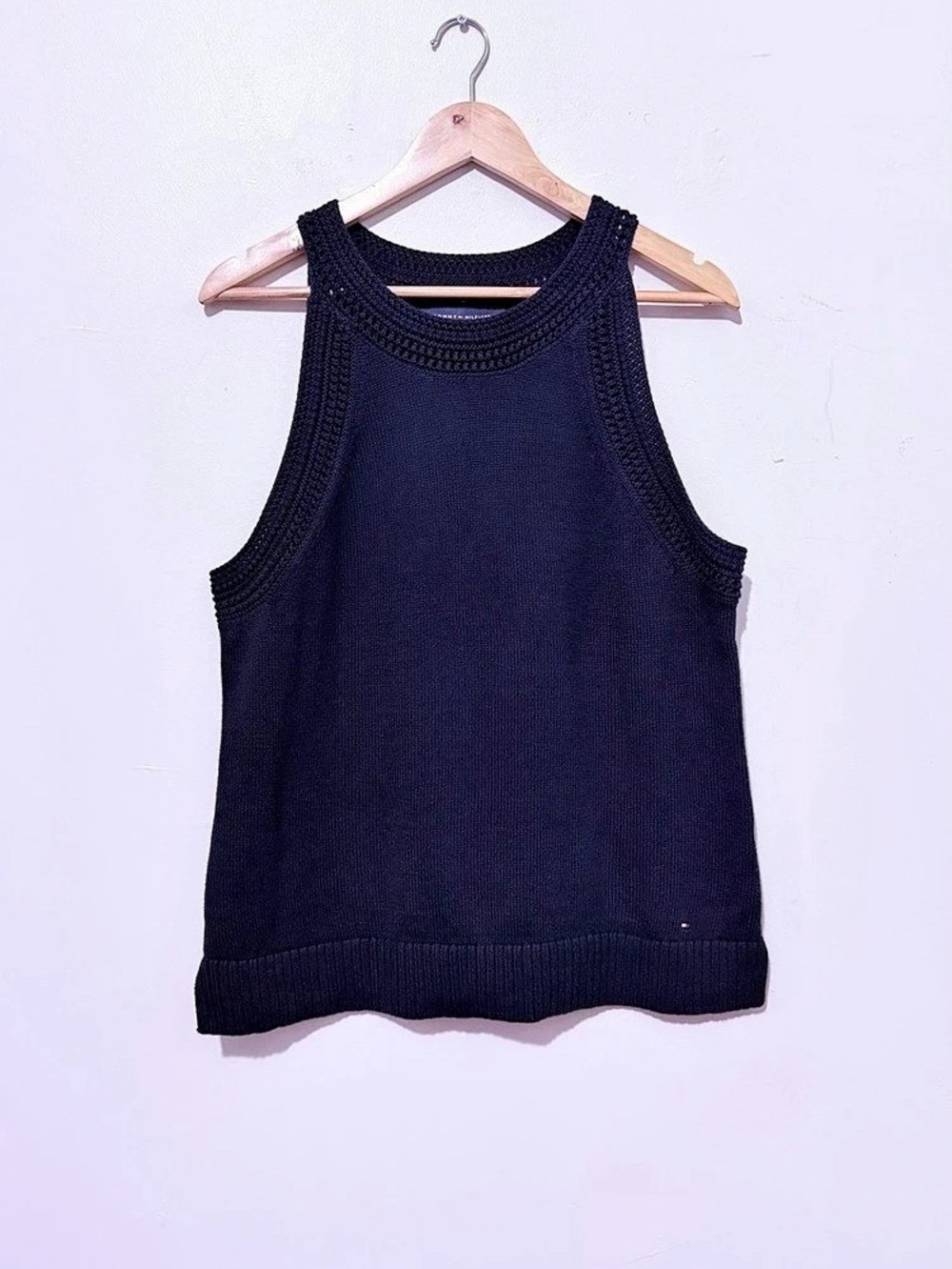 Tommy Hilfiger Women’s Navy Cotton Knit Tank Top XL NWT